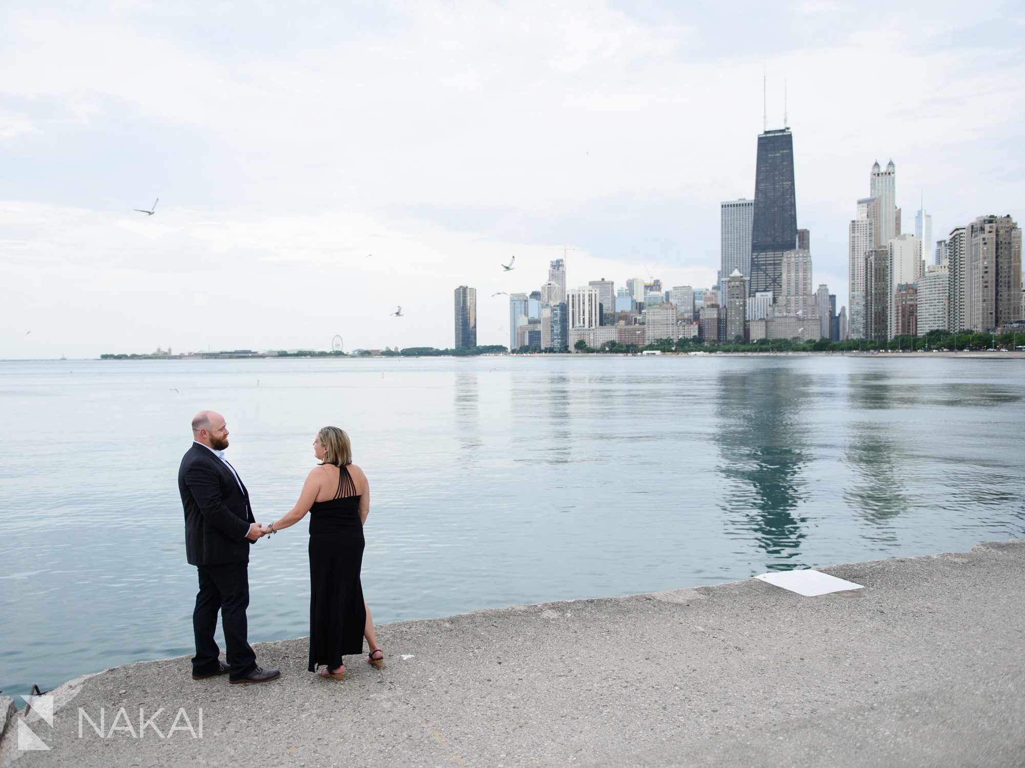 chicago engagement photos north ave beach