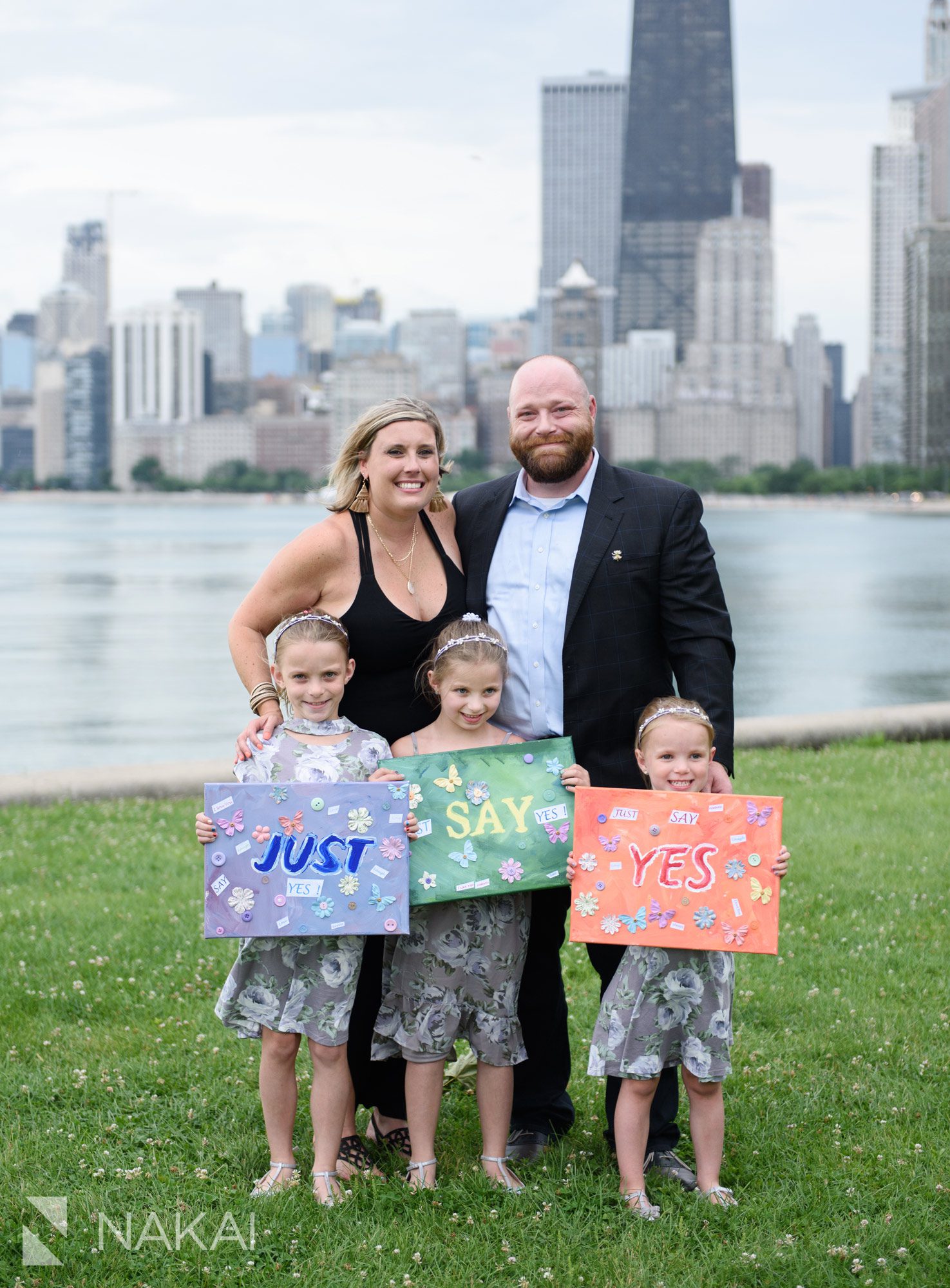 Chicago proposal photos engagement photographer north ave beach