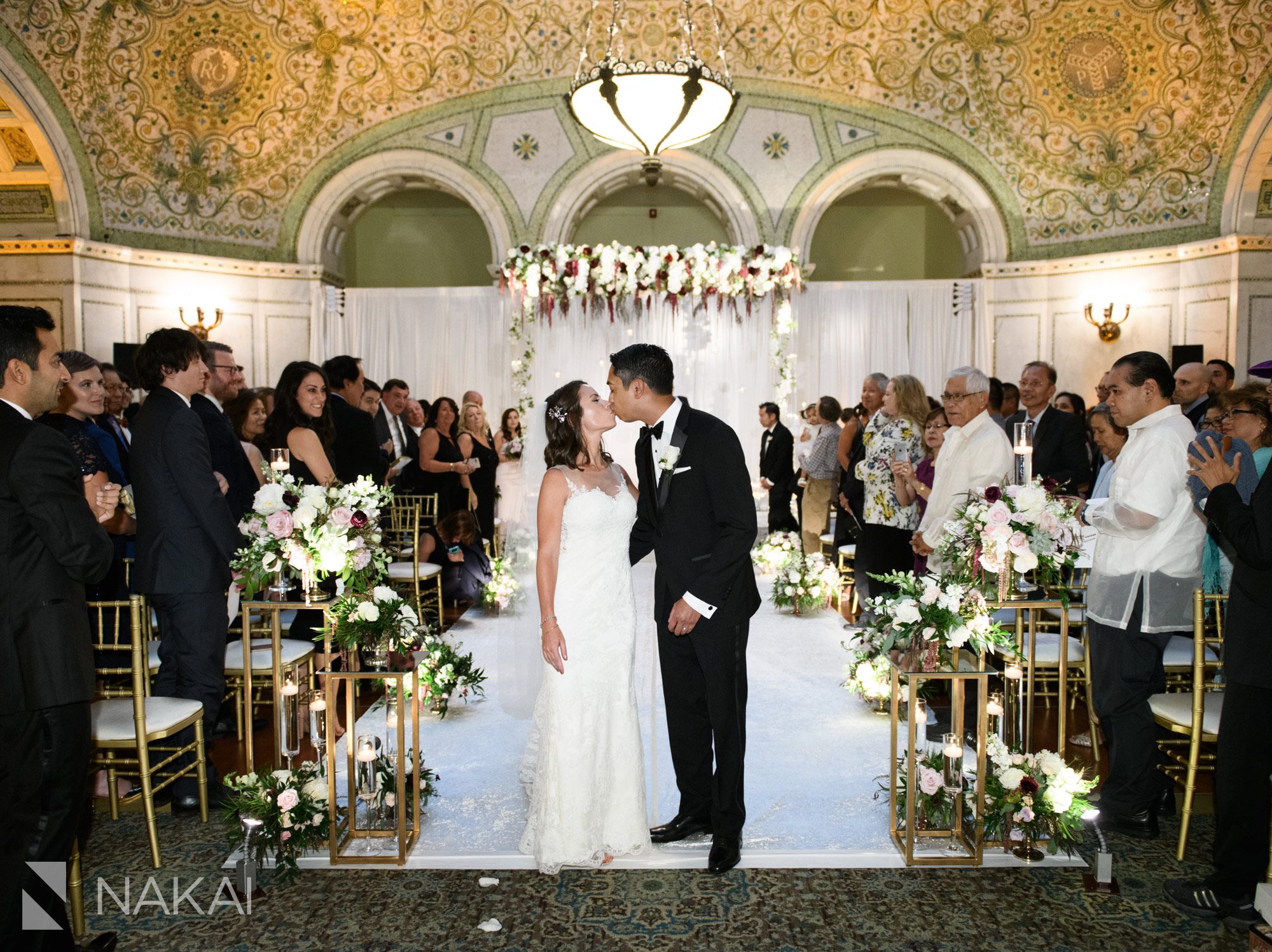 Chicago cultural wedding photographer ceremony bride groom