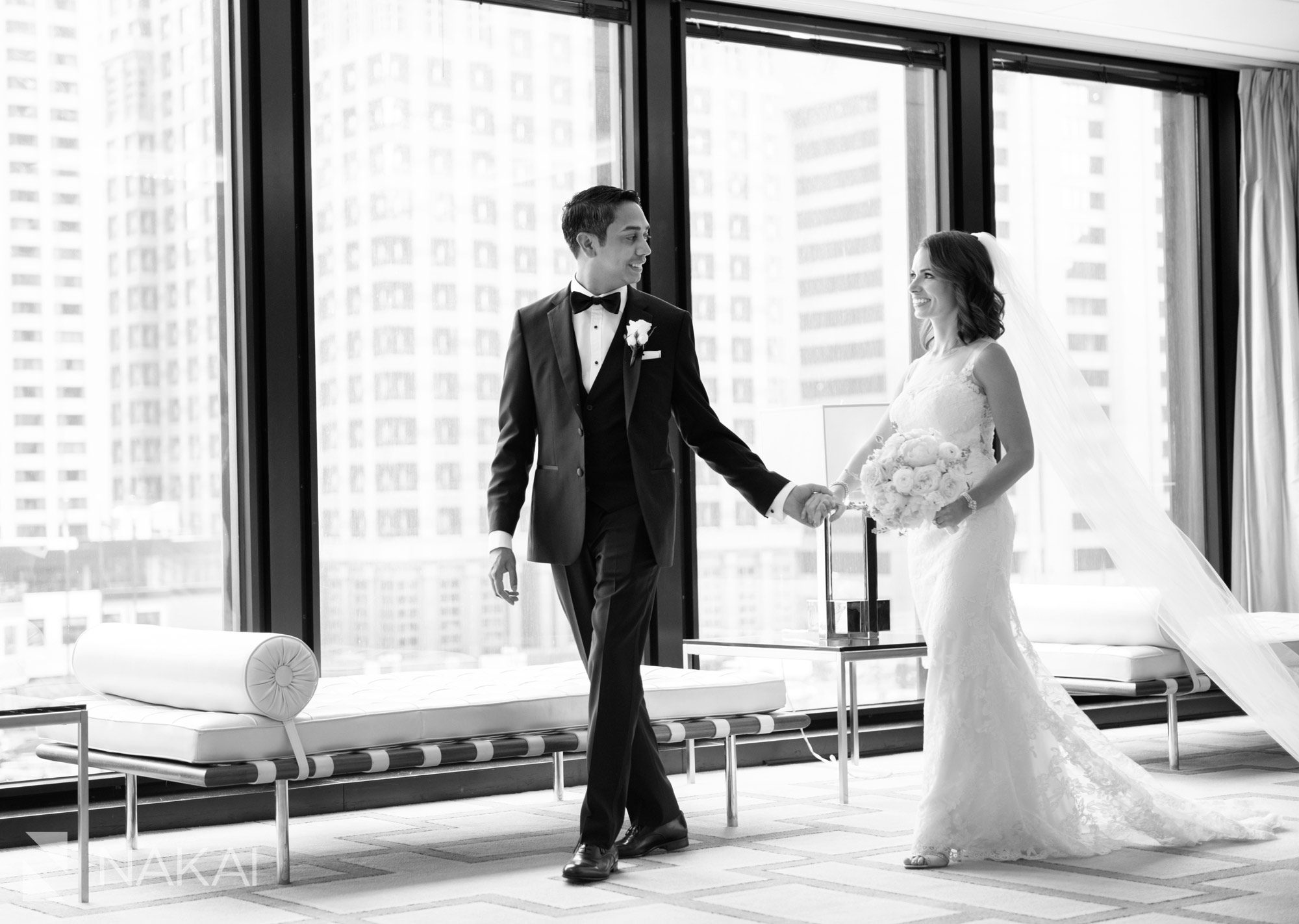 langham Chicago wedding photographer luxury bride groom