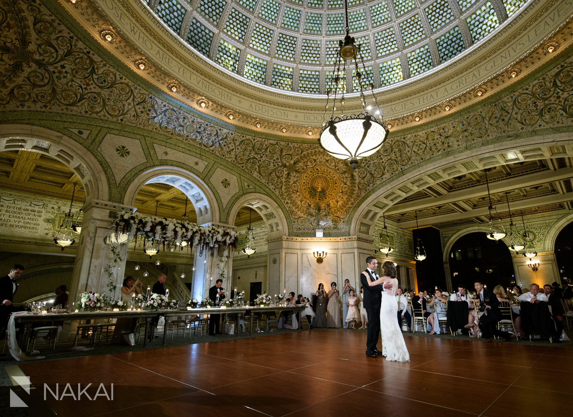 Chicago cultural wedding photographer reception first dance