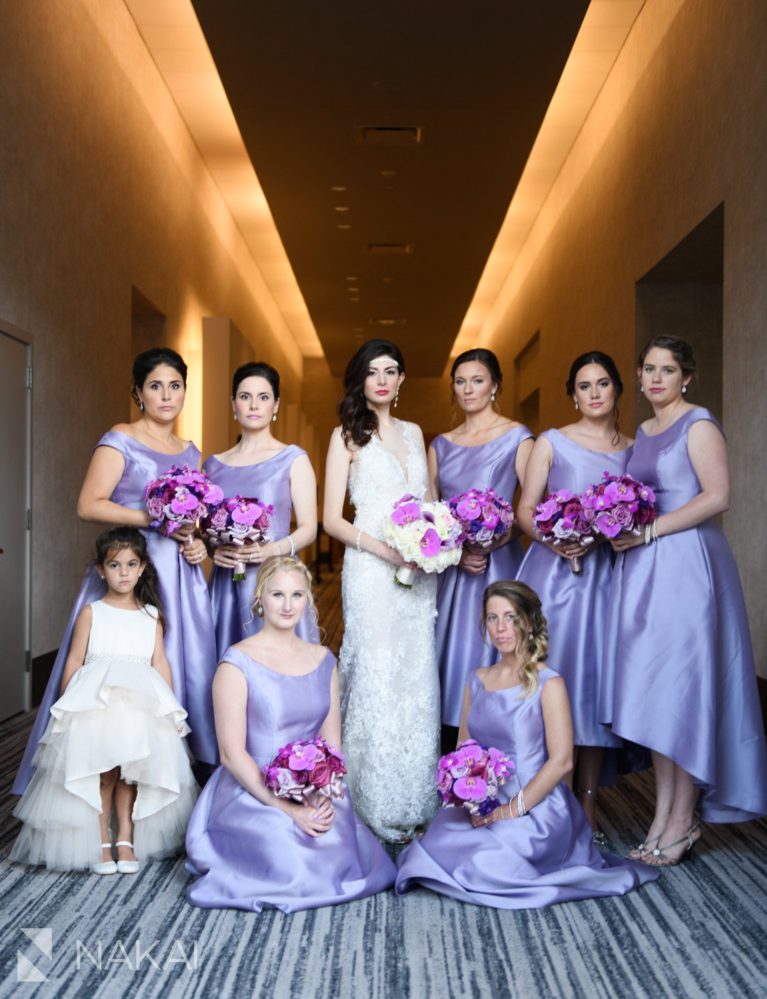 chicago loews o'hare wedding photos bridal party