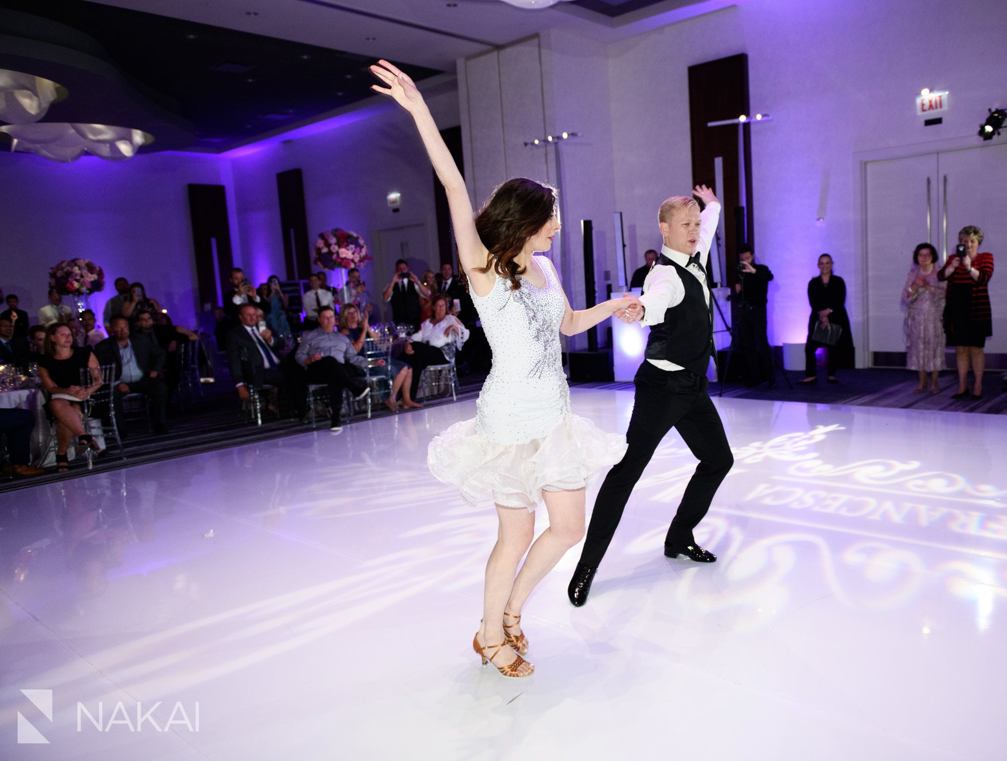 chicago loews o'hare wedding pictures reception first dance