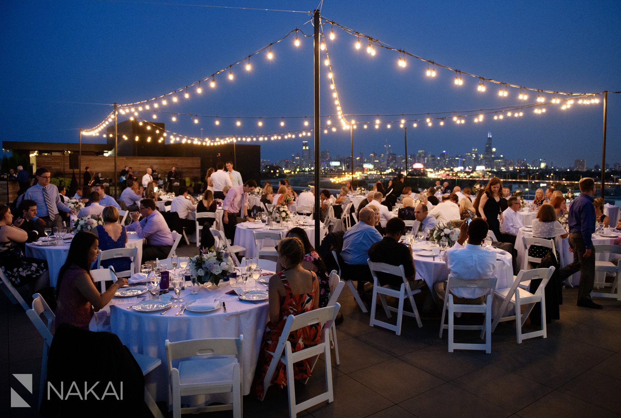 the hotel at midtown Chicago wedding photographer reception