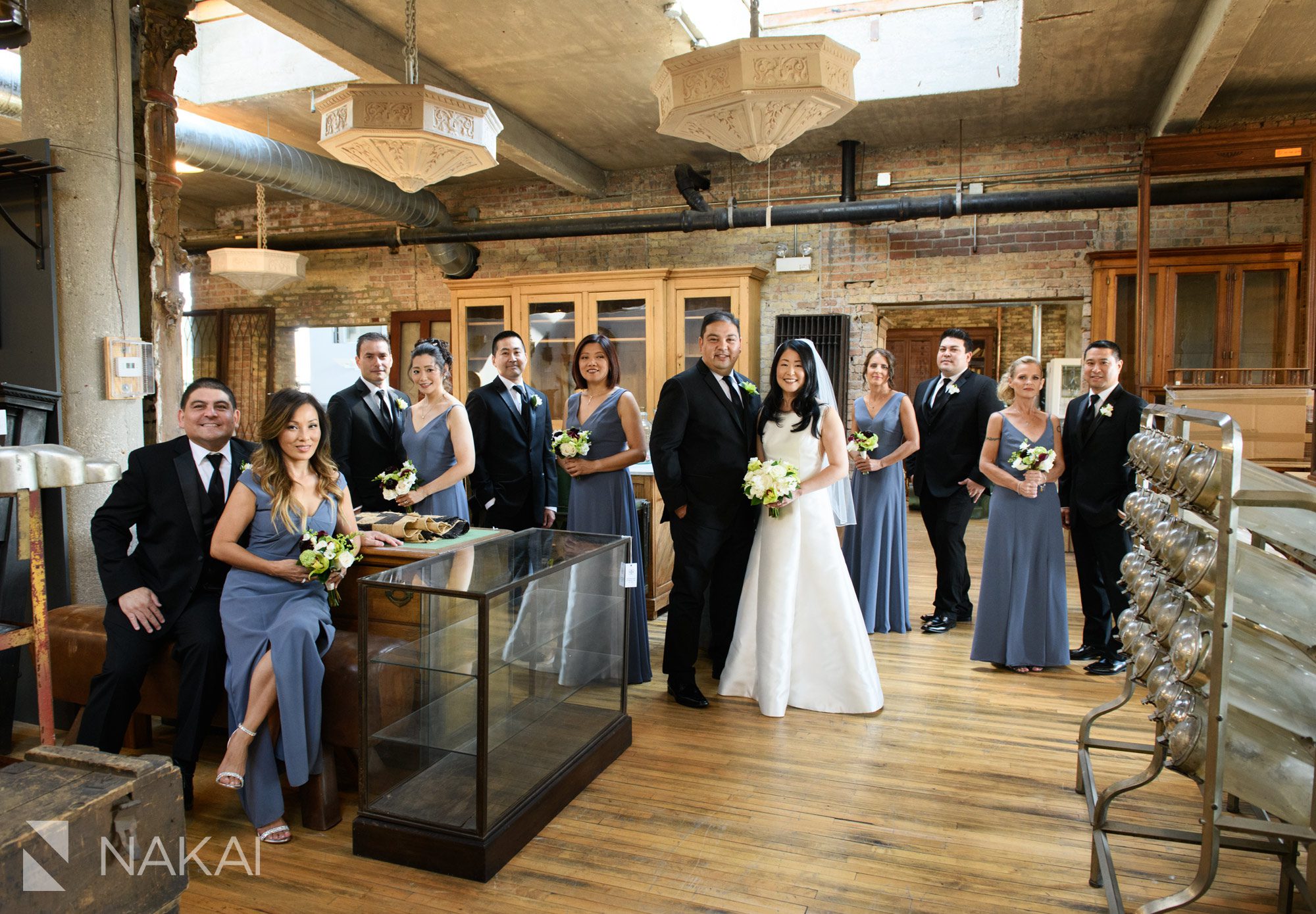 artifact events Chicago wedding picture bridal party