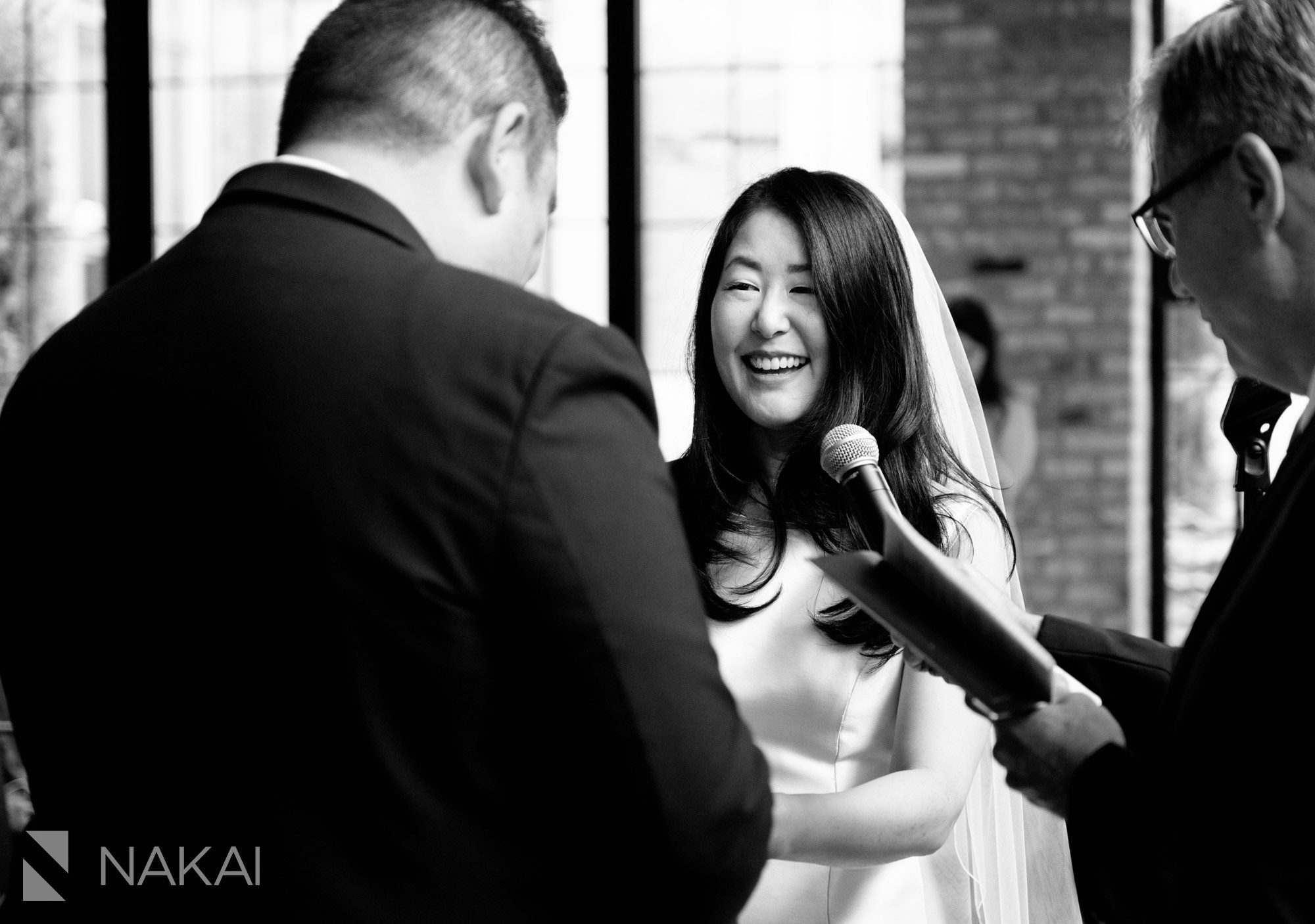 Chicago loft wedding ceremony photographer
