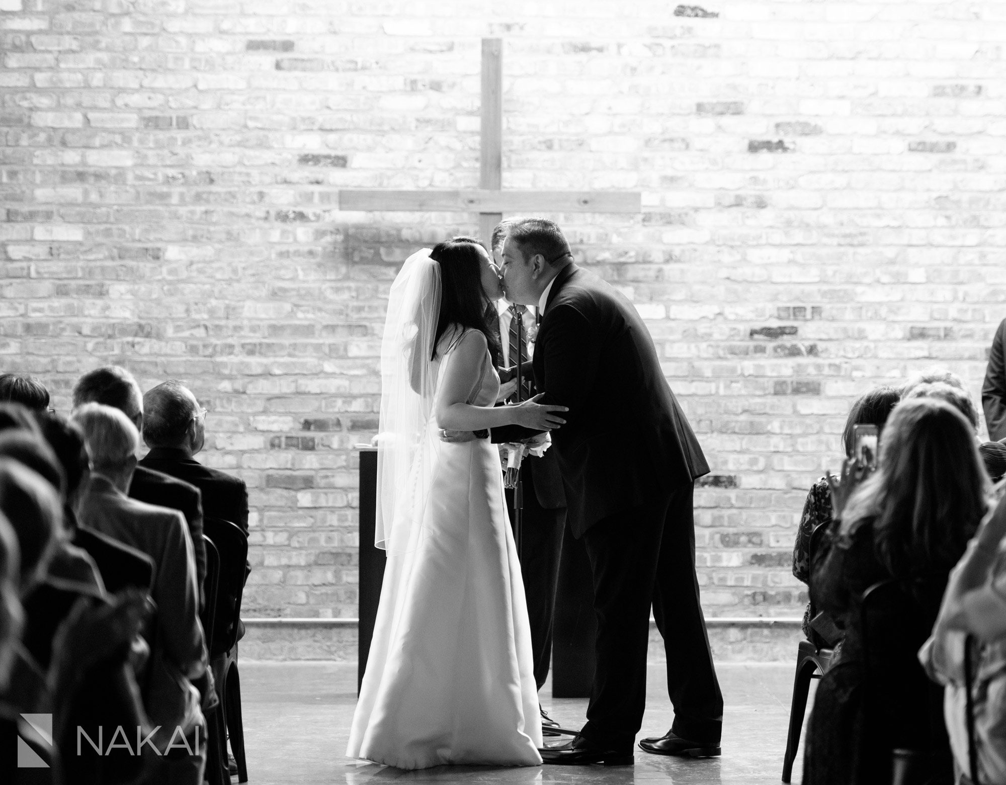 Chicago loft wedding ceremony photos