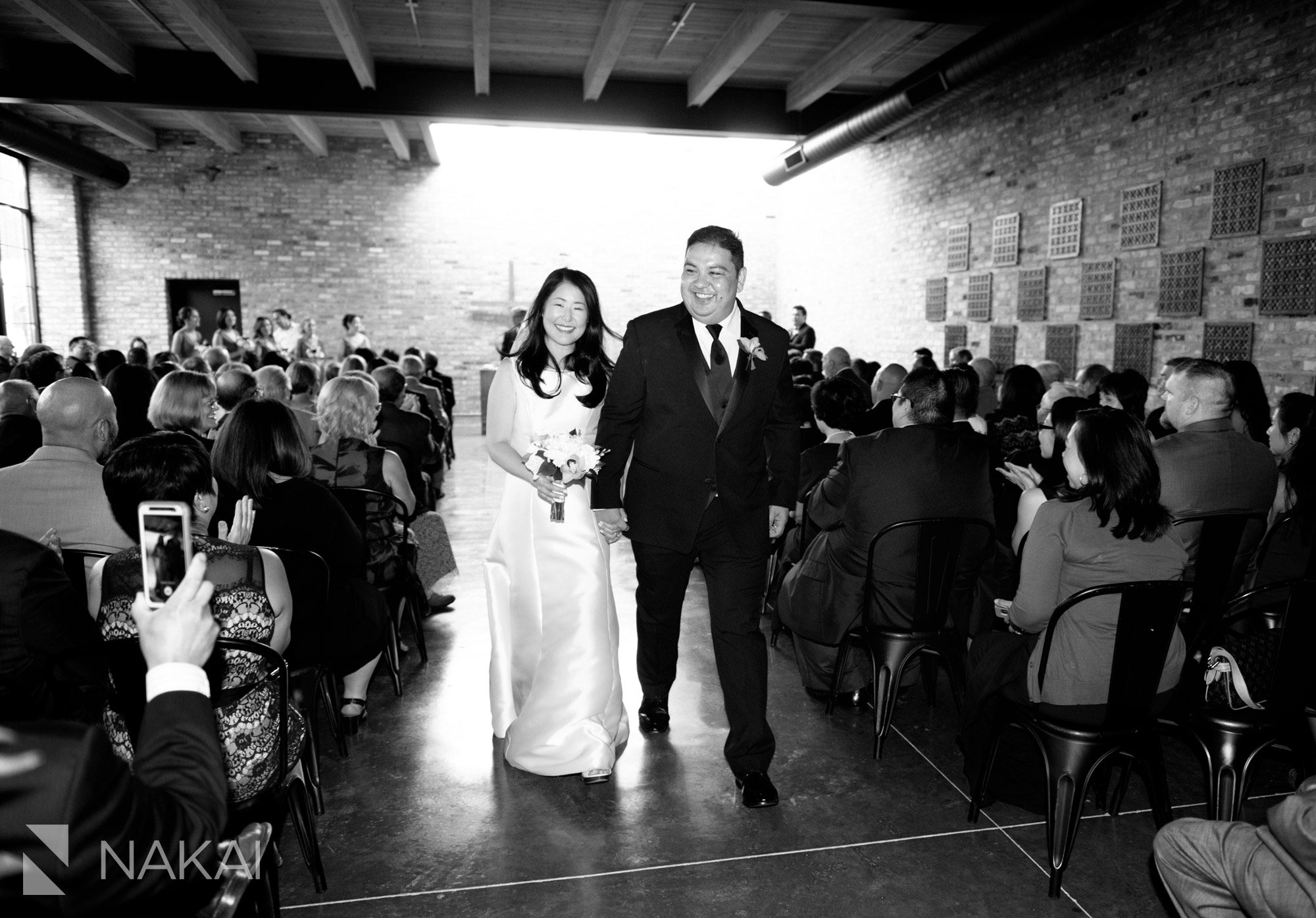 Chicago loft wedding ceremony picture