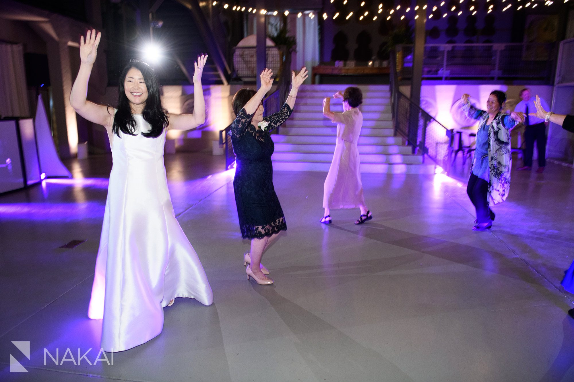 chicago loft wedding reception dancing picture
