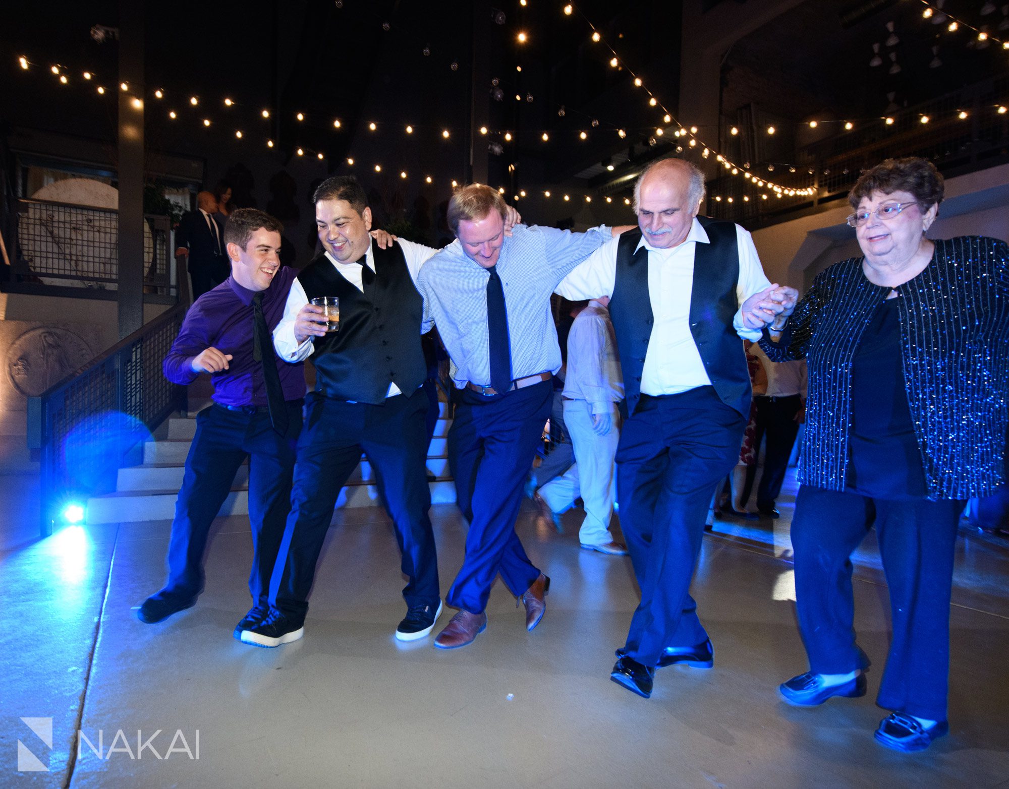 chicago loft wedding reception dancing photo