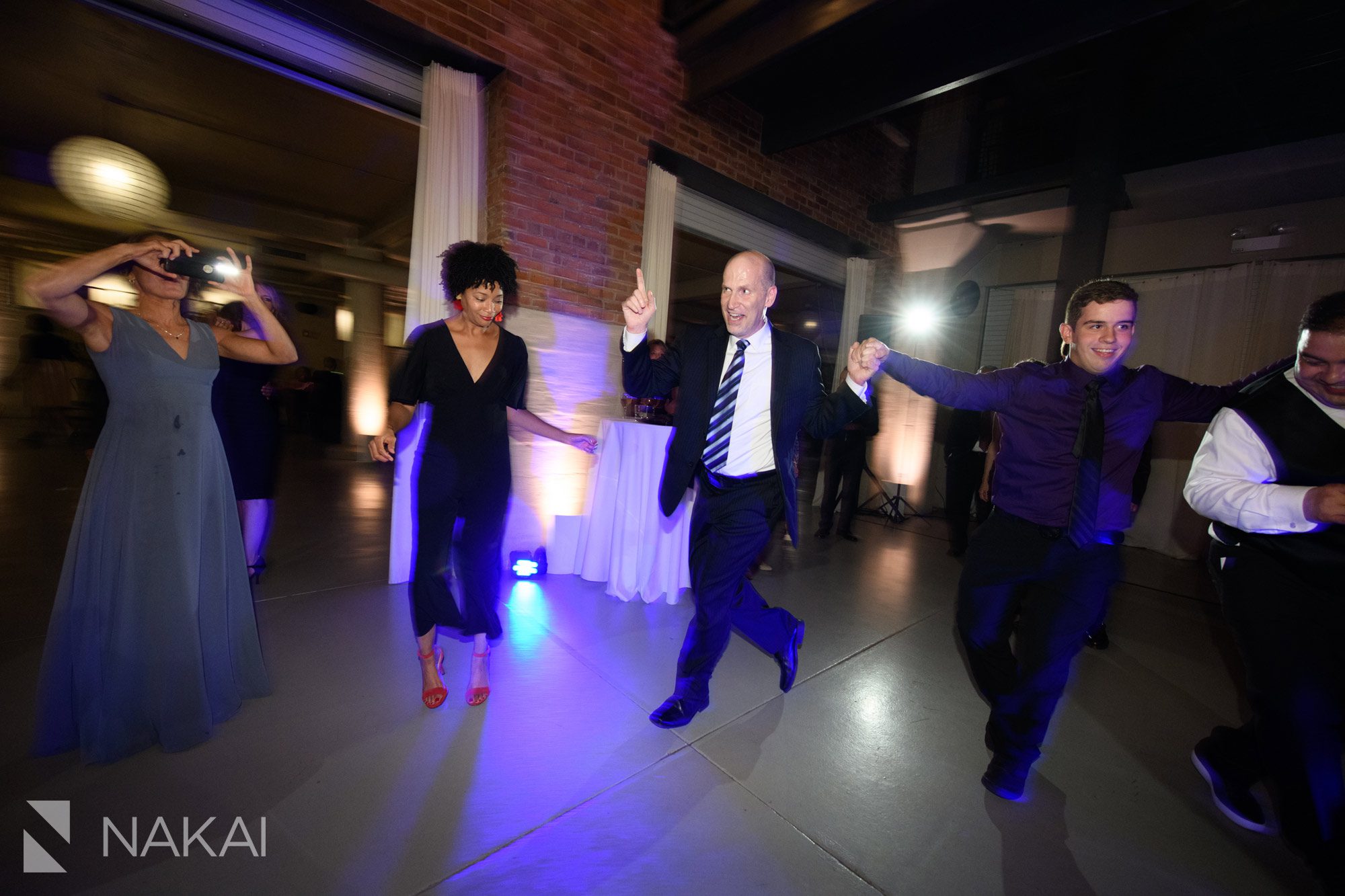 chicago loft wedding reception dancing photo