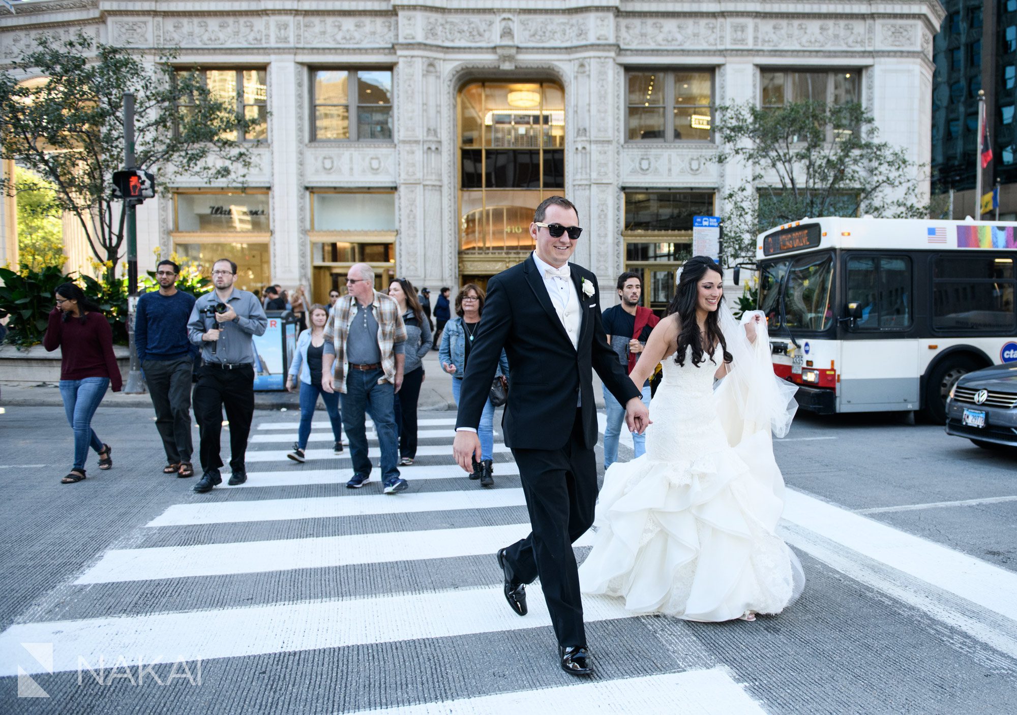 best Chicago wedding photography bride groom Michigan ave