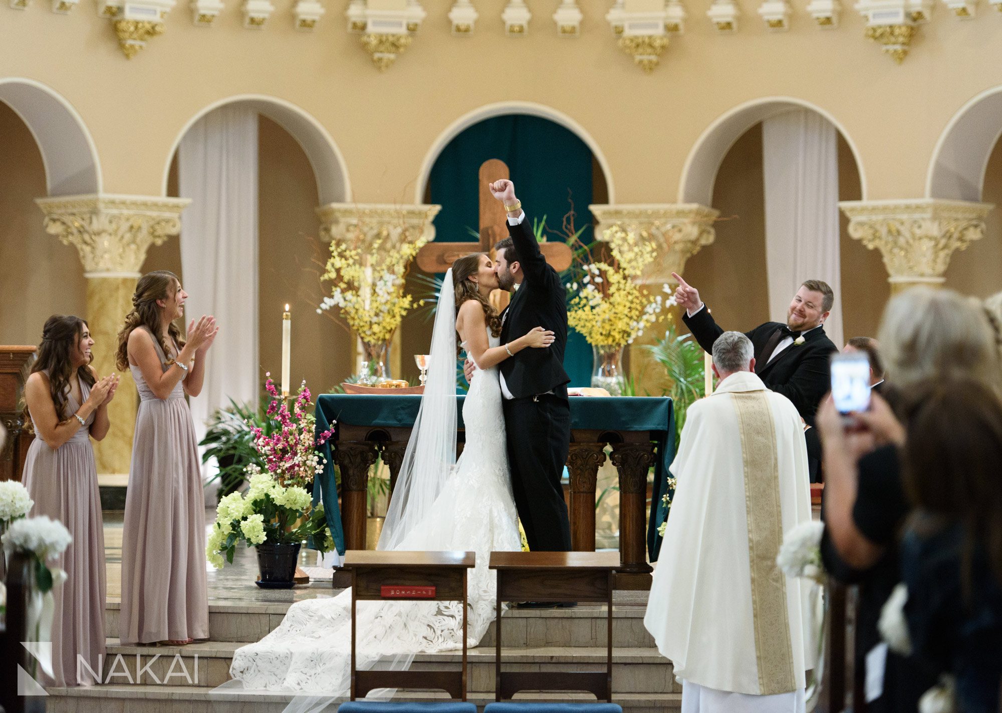 Chicago catholic wedding photos