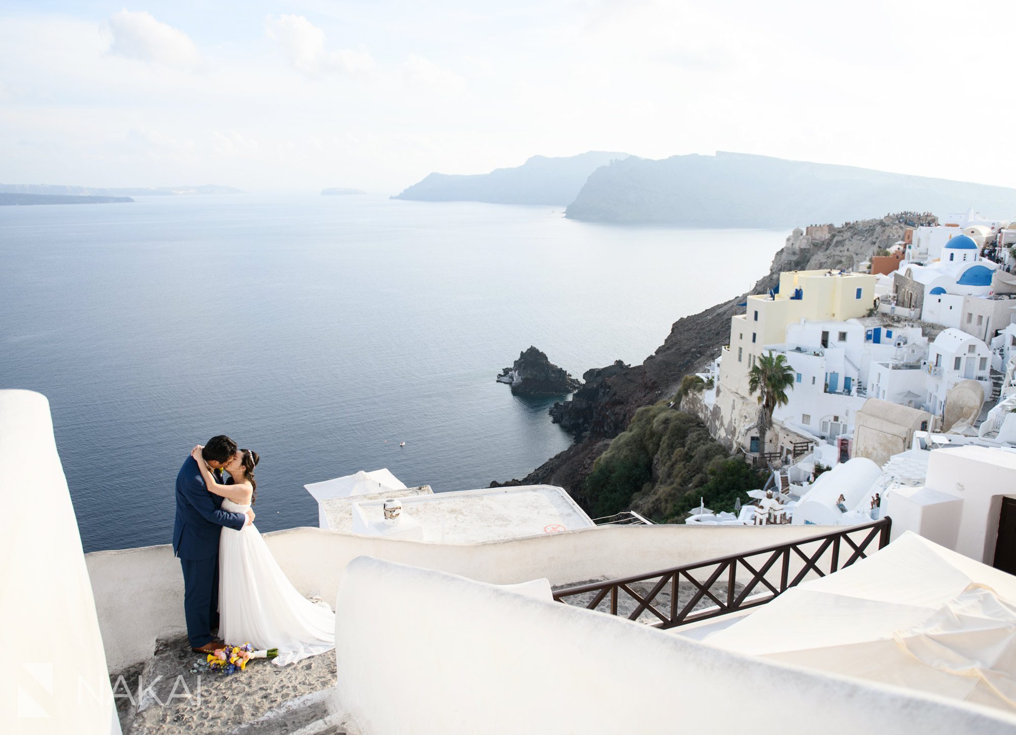 Santorini oia wedding photos destination asian couple