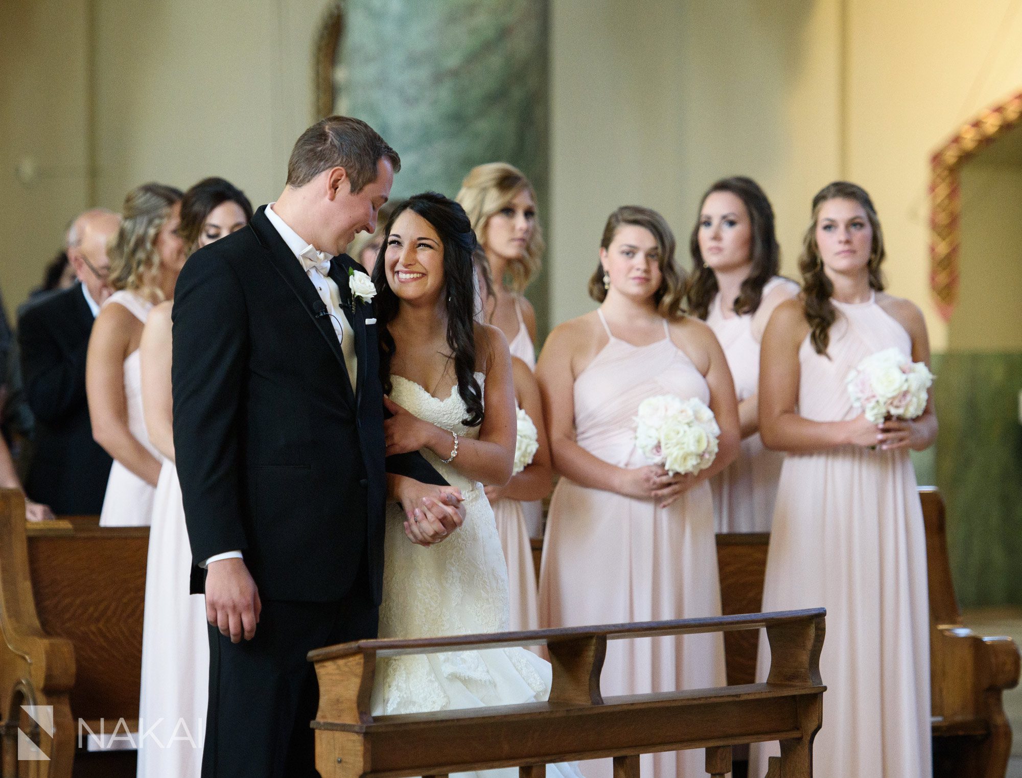 Chicago catholic wedding photos ceremony