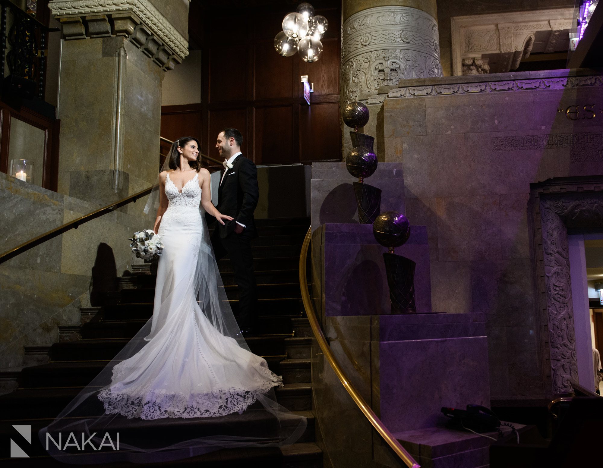 intercontinental wedding photos Michigan avenue