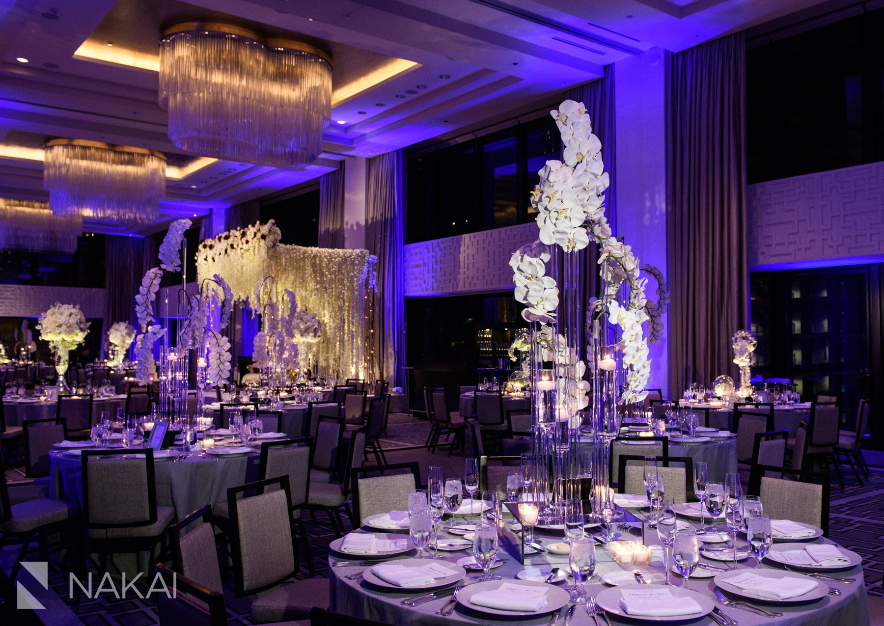 chicago Langham wedding photos reception decor Yanni design studio