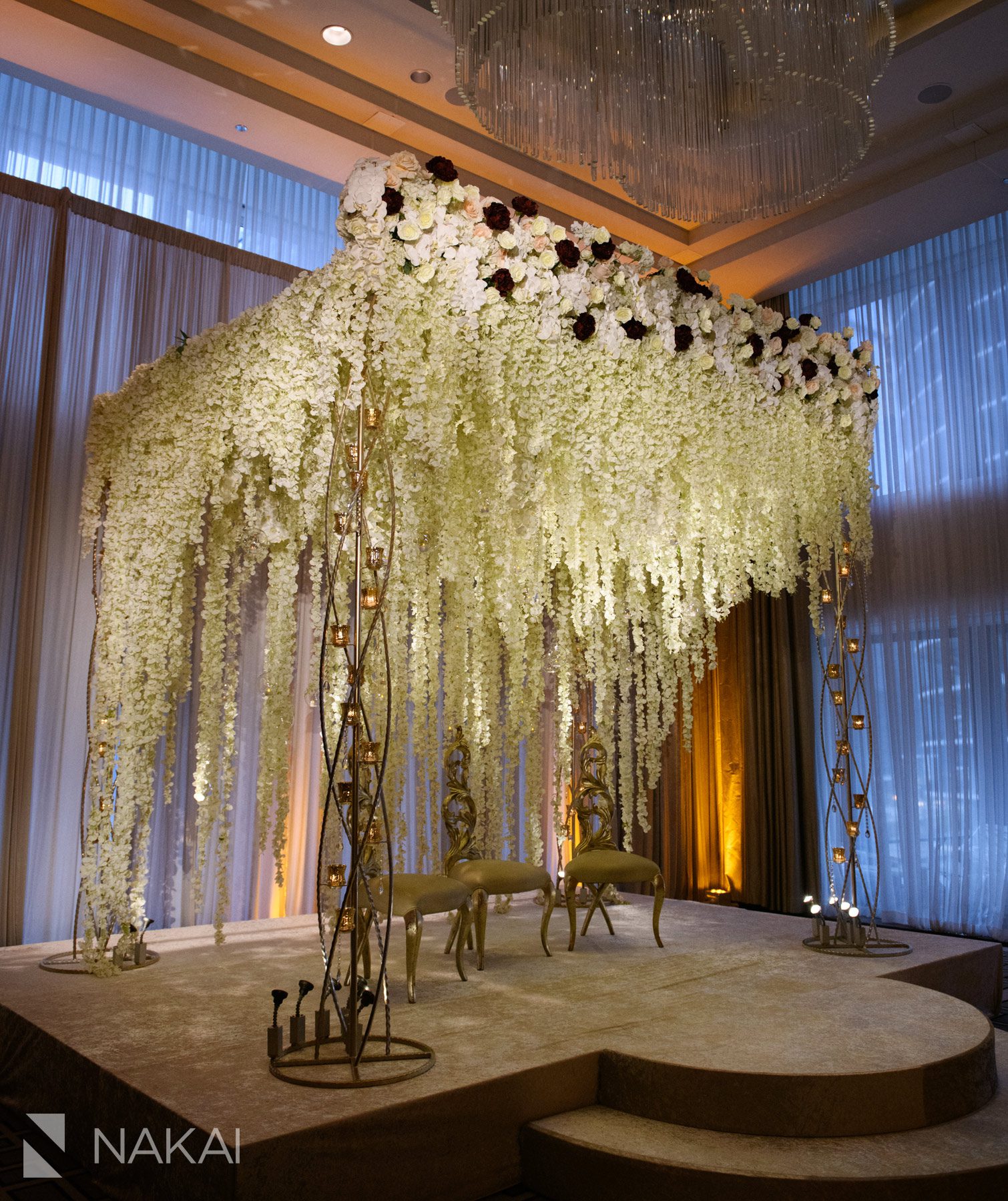 chicago Langham wedding photos ceremony details Yanni design studio