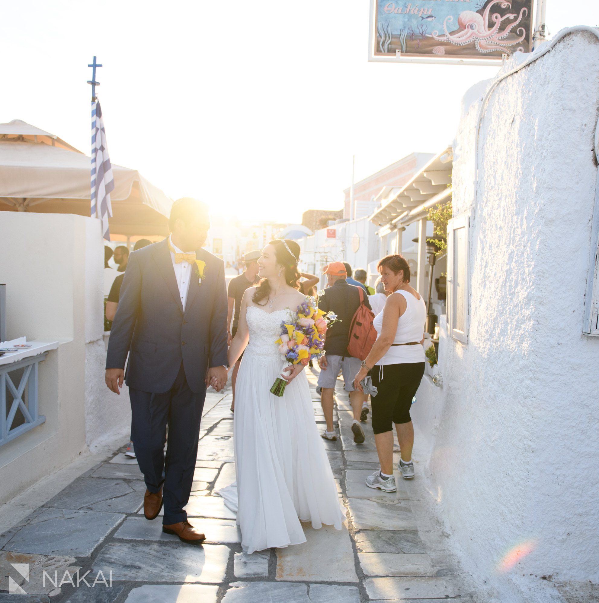 Santorini wedding photographer oia Greece bride groom