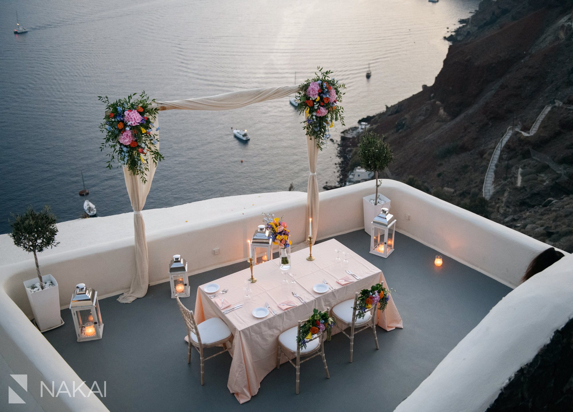 Santorini wedding photographer oia Greece bride groom