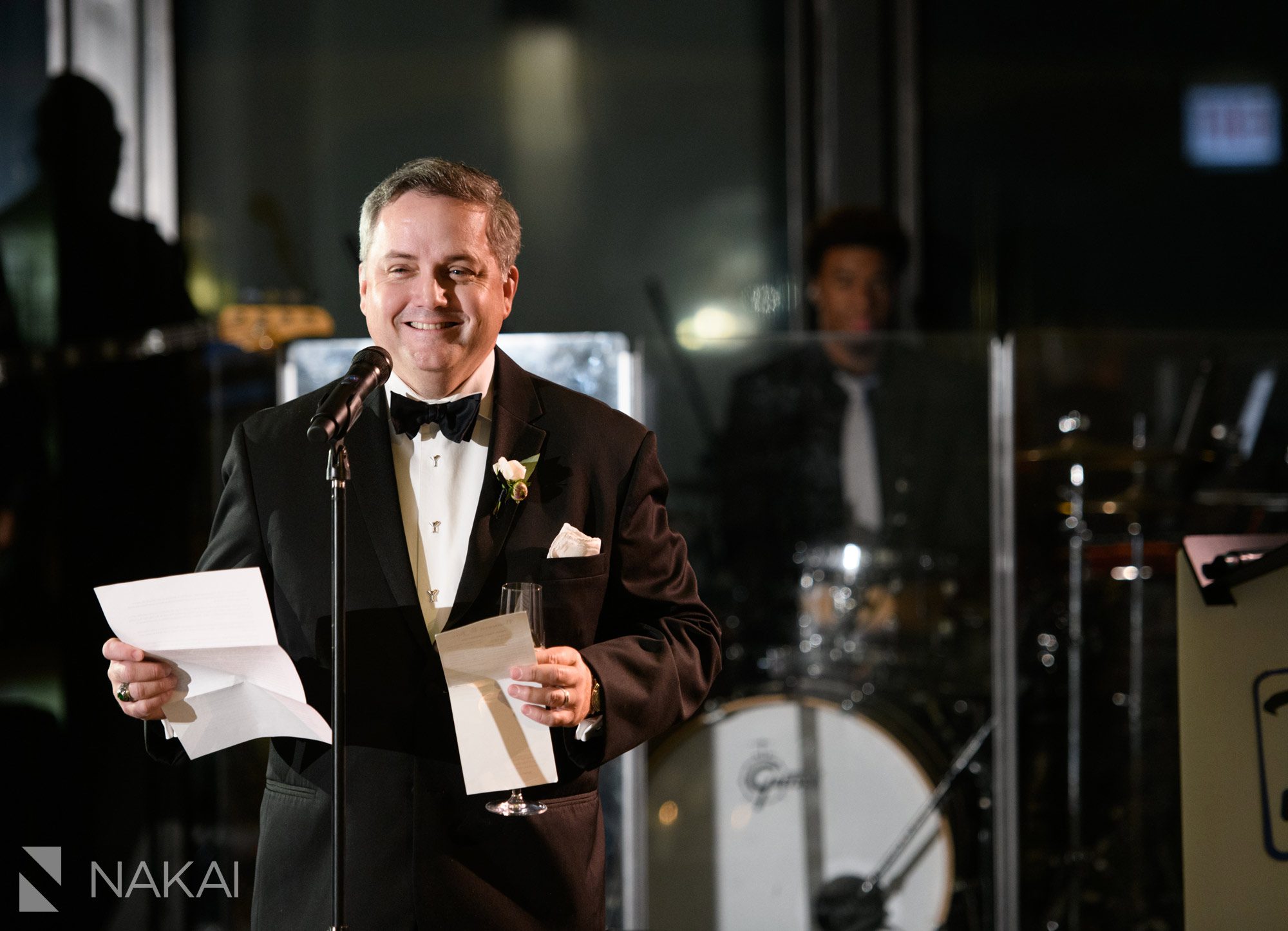best Chicago langham wedding reception photography toasts