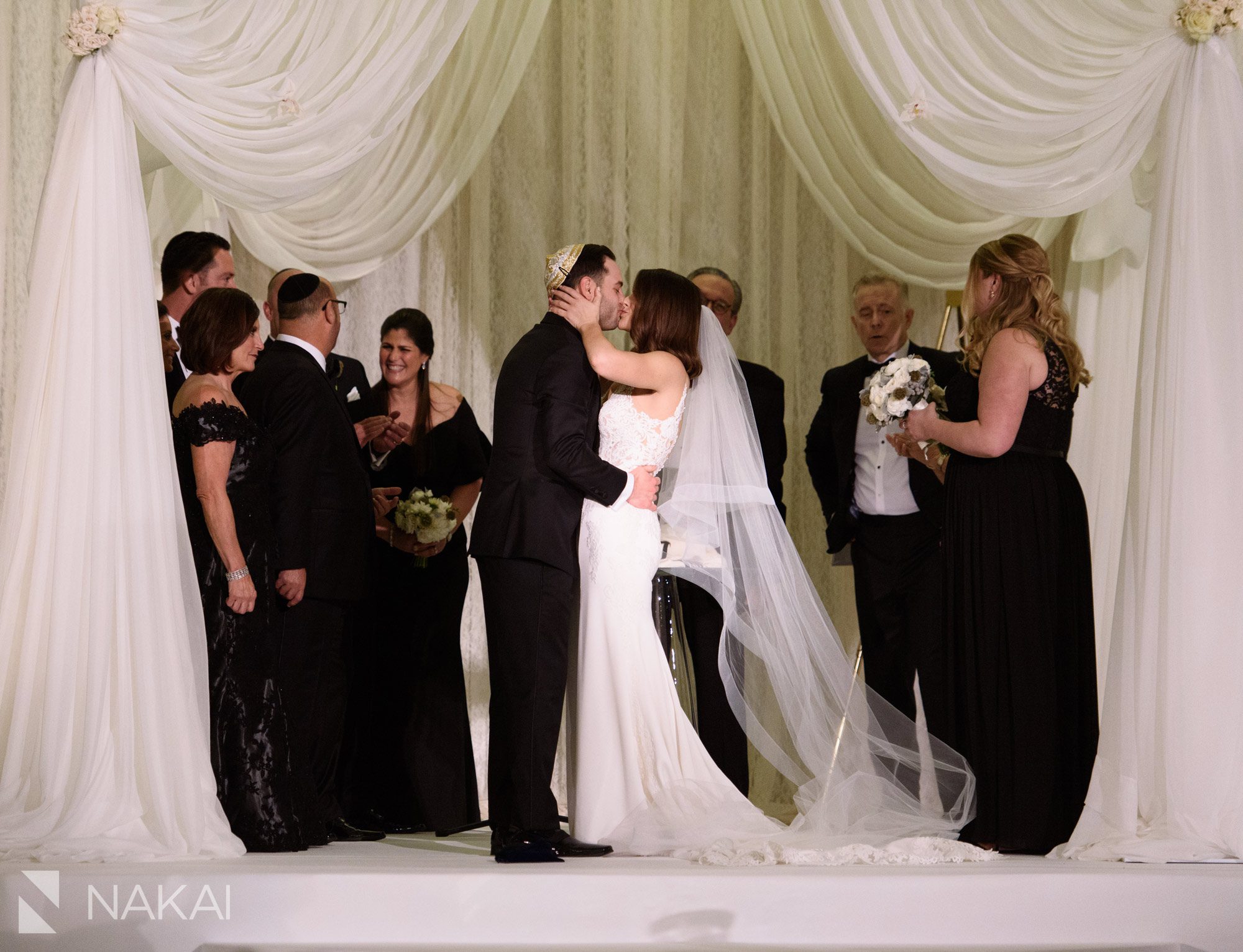 intercontinental magnificent mile ceremony wedding pictures grand ballroom