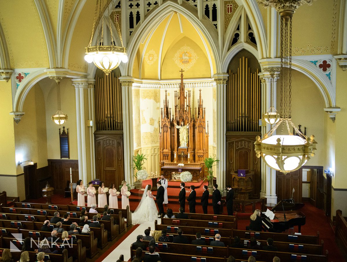 Chicago christian church wedding photo ceremony