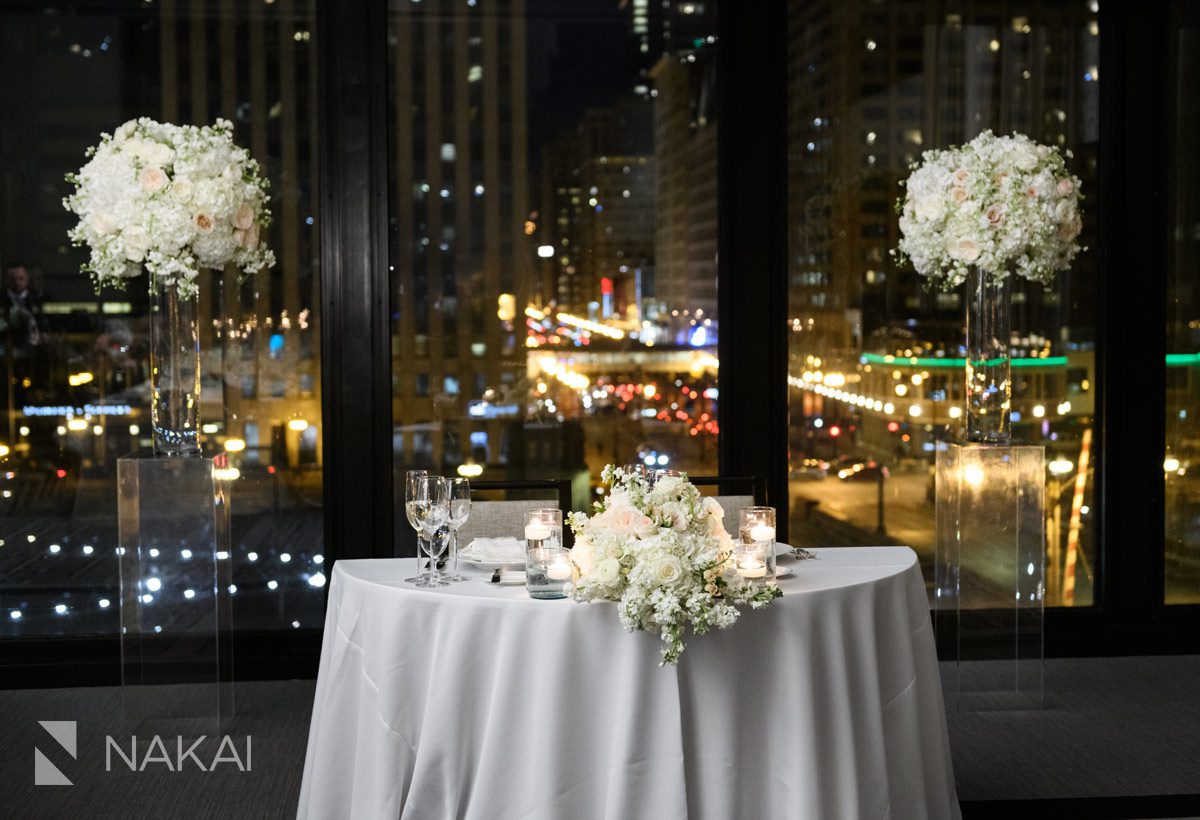 best langham Chicago wedding reception pictures sweetheart table