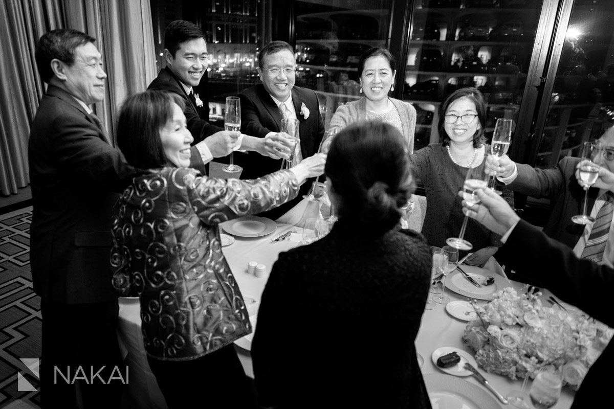 langham Chicago wedding reception Chinese toasting