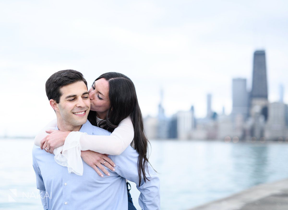 cute couple chicago engagement photo north ave