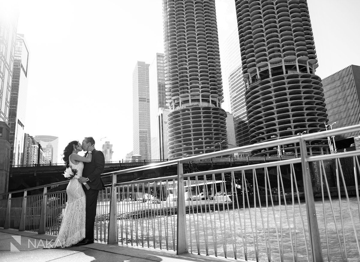 chicago riverwalk wedding photos