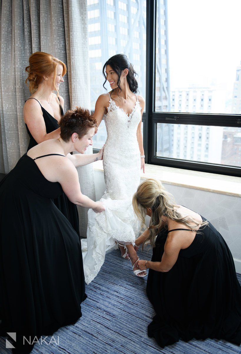 Chicago ritz Carlton wedding photo bride John Hancock