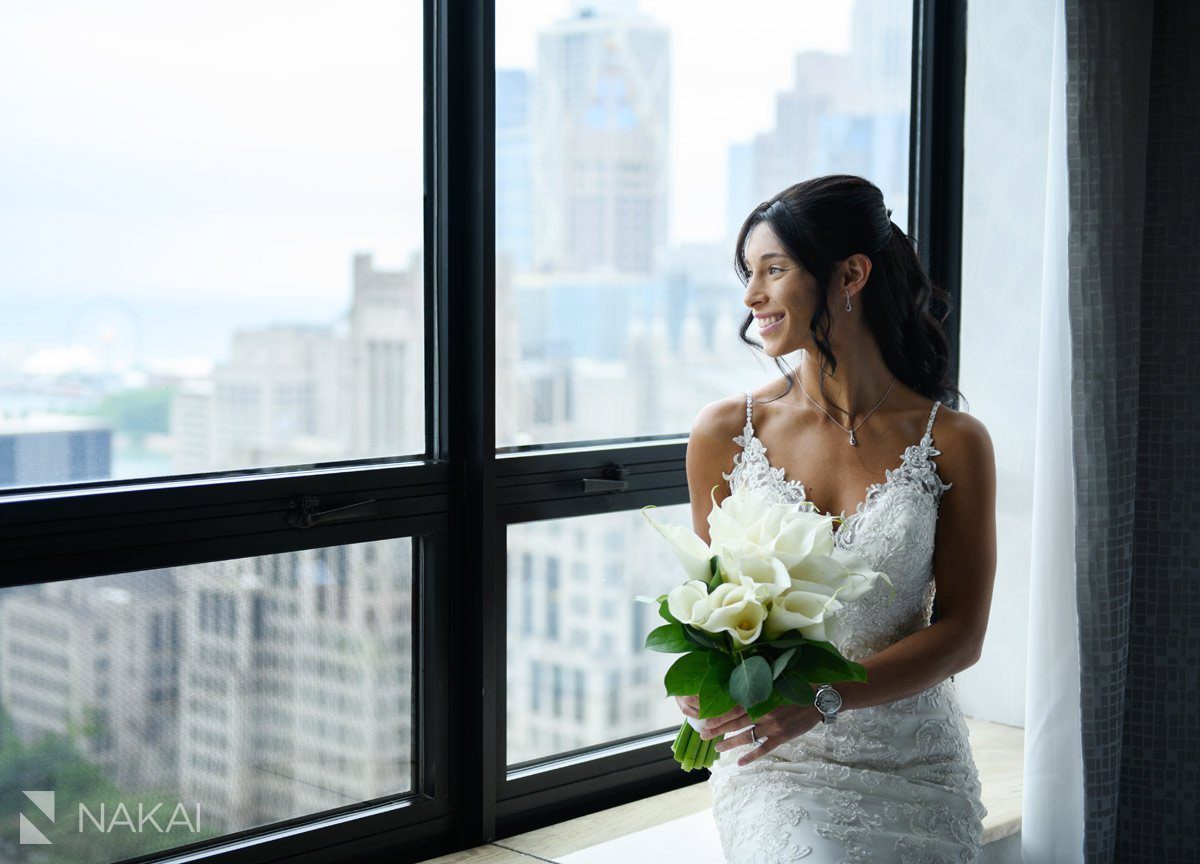 Chicago ritz Carlton wedding picture bride John Hancock