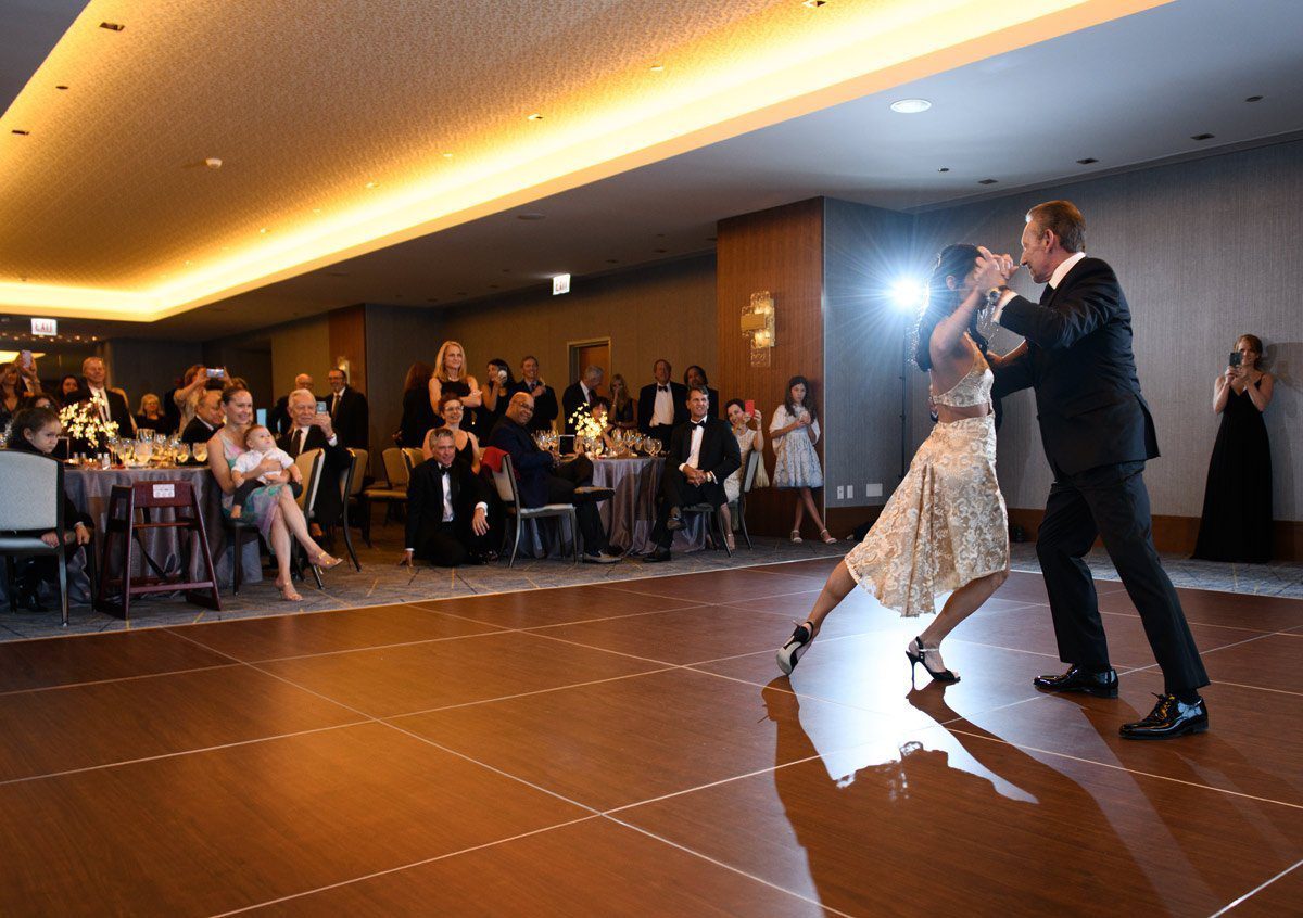 ritz Carlton Chicago wedding photo lakeside reception tango