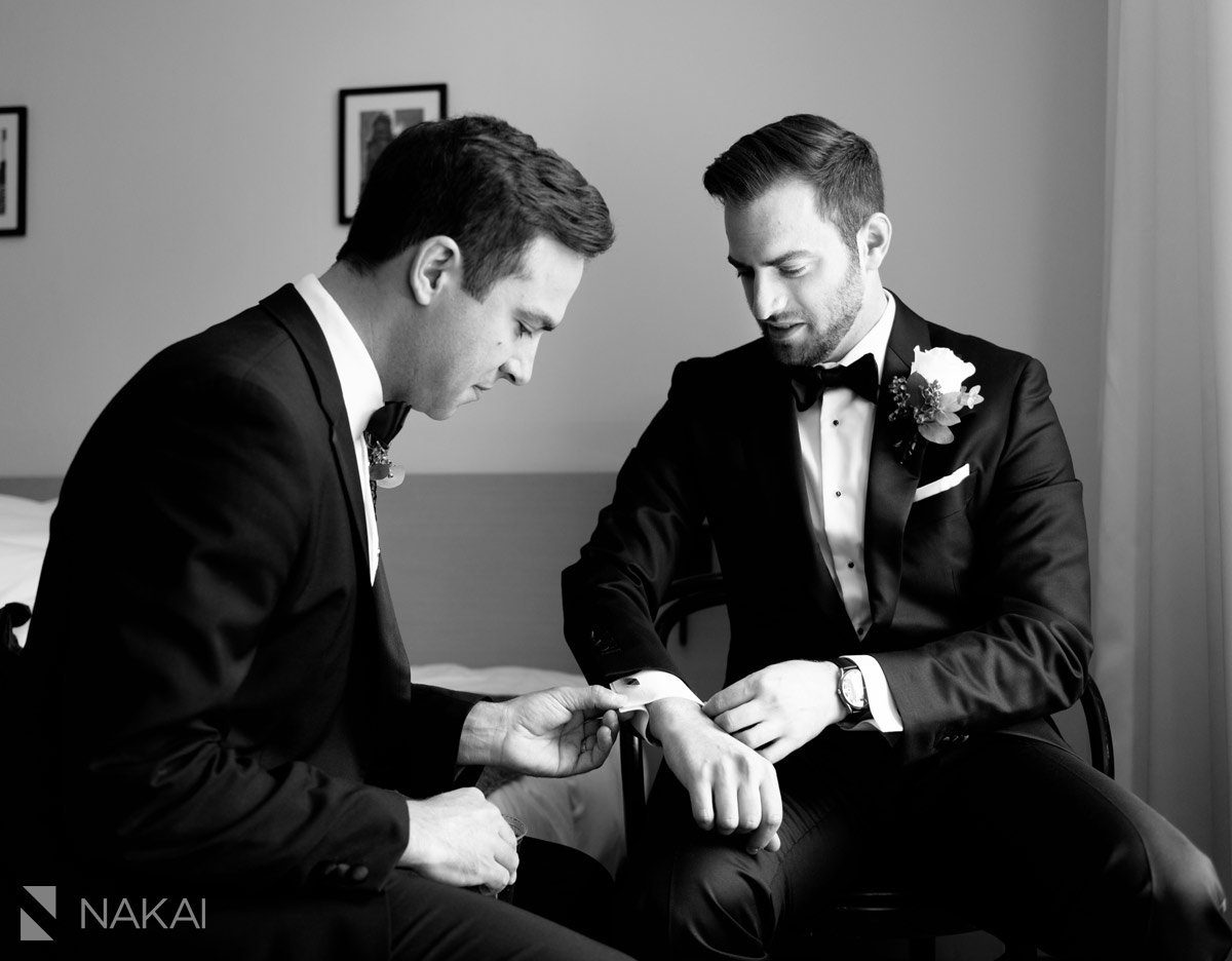 best ambassador chicago wedding photographer groom getting ready