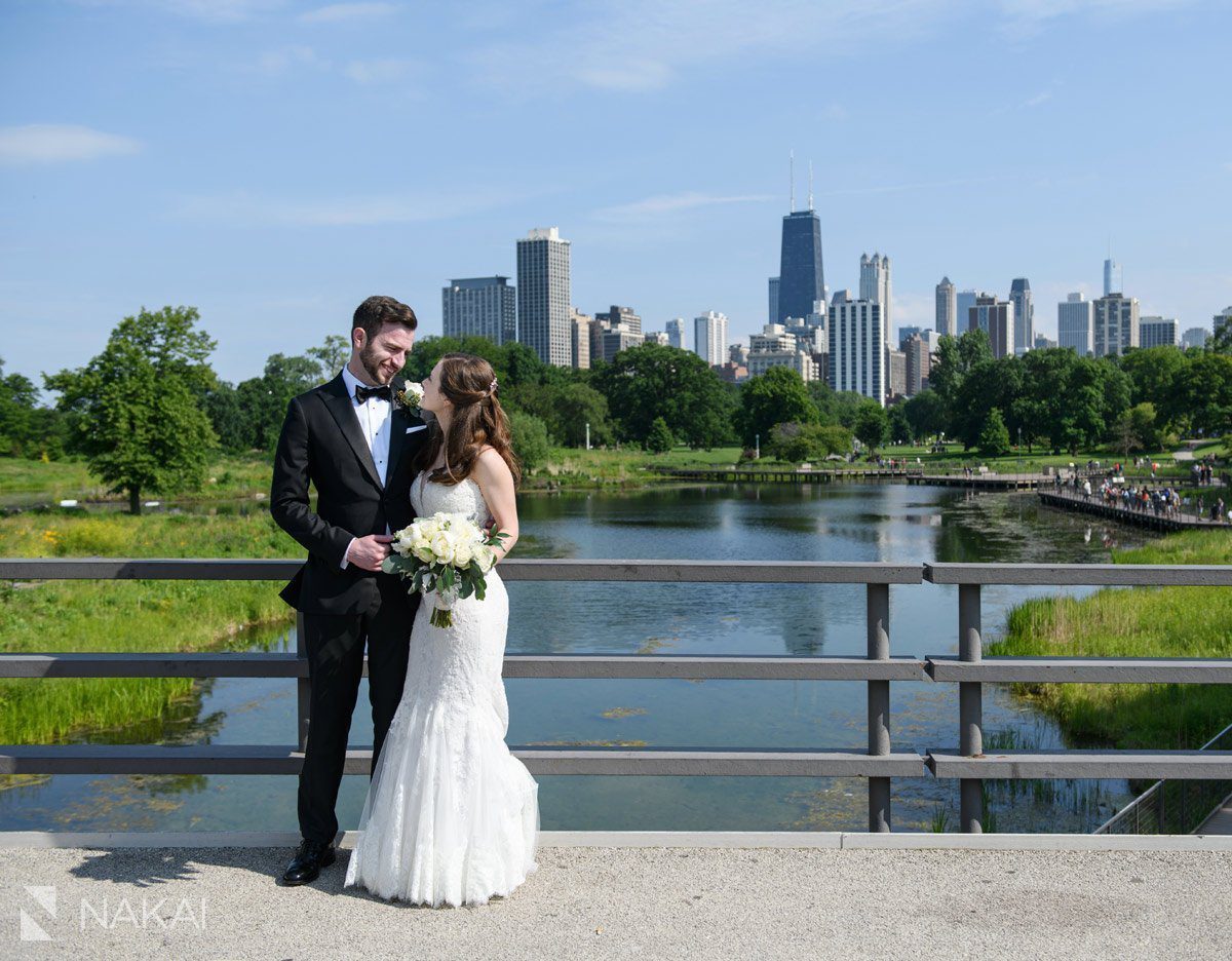 cafe Brauer wedding picture Lincoln park