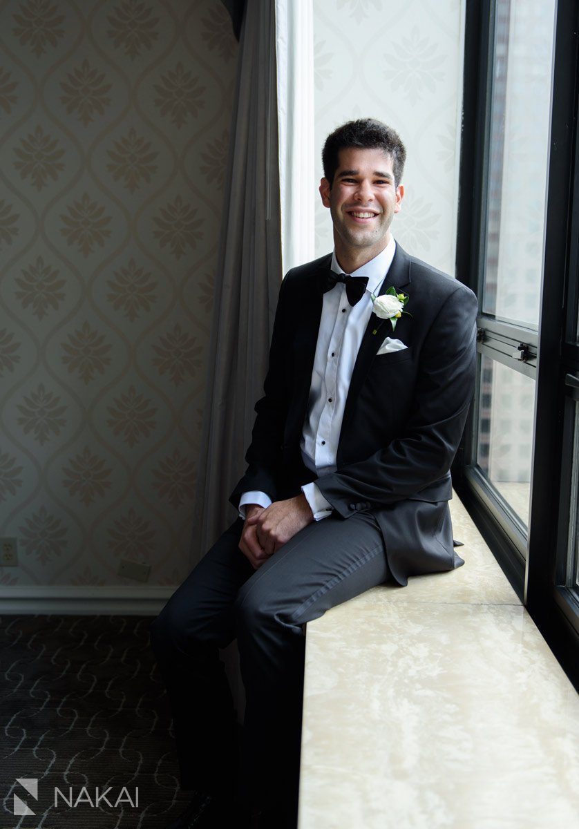 best luxury wedding chicago groom getting ready photo