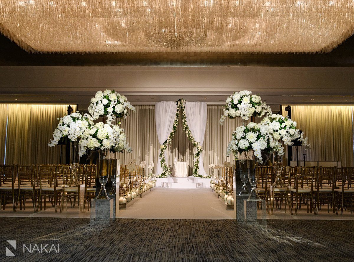 renovated ritz carlton chicago wedding photo ceremony flowers for dreams