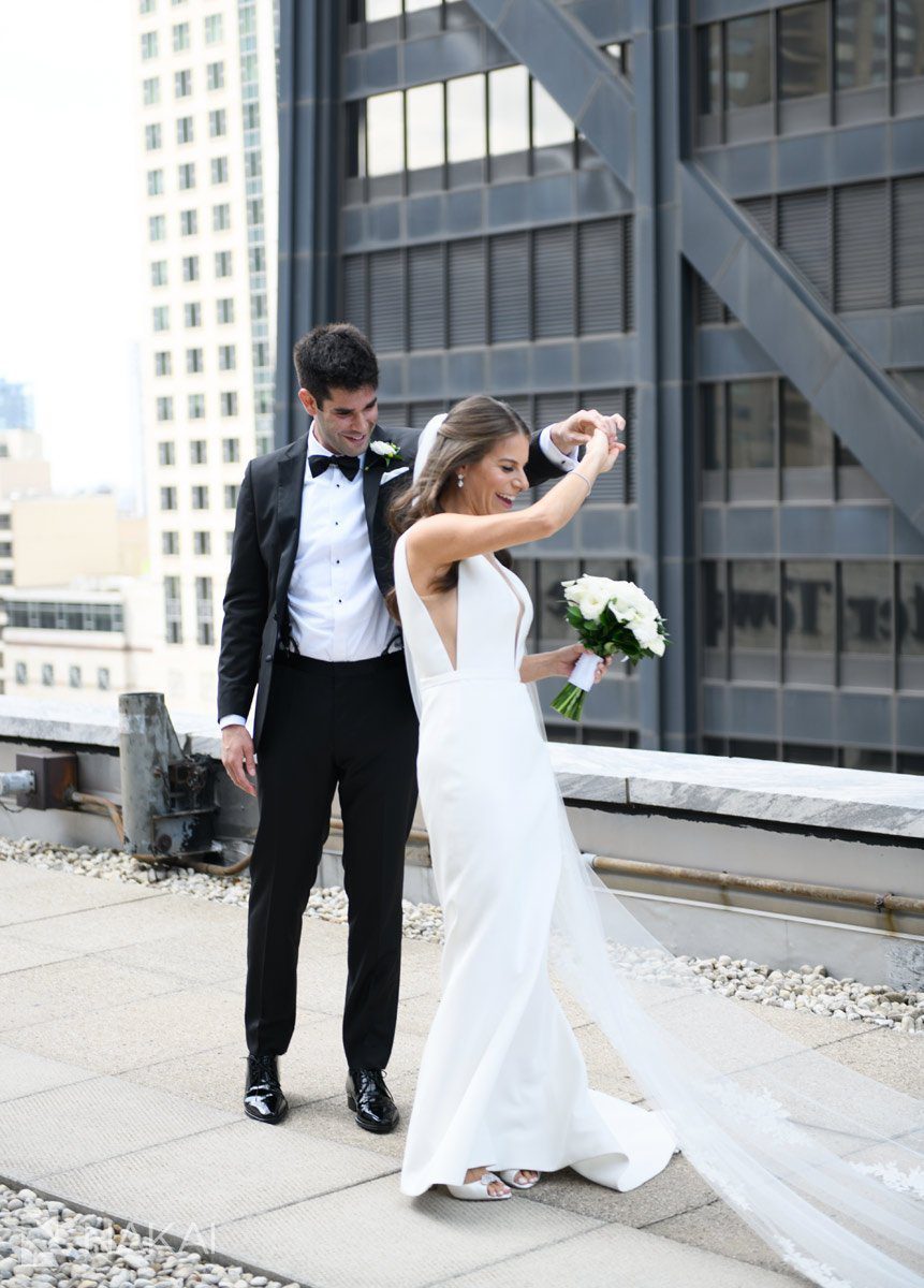 rooftop chicago wedding ritz carlton photo