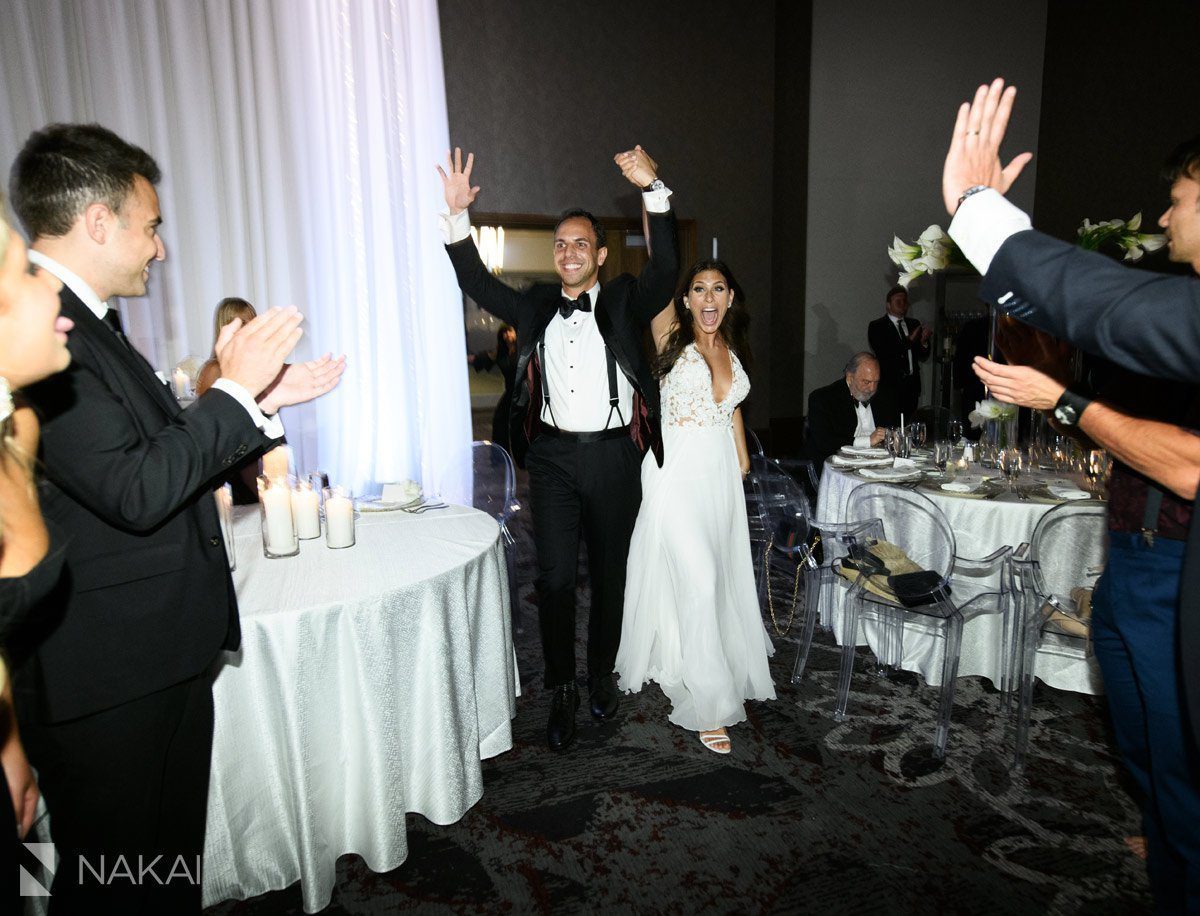 loews chicago wedding pictures reception bride groom