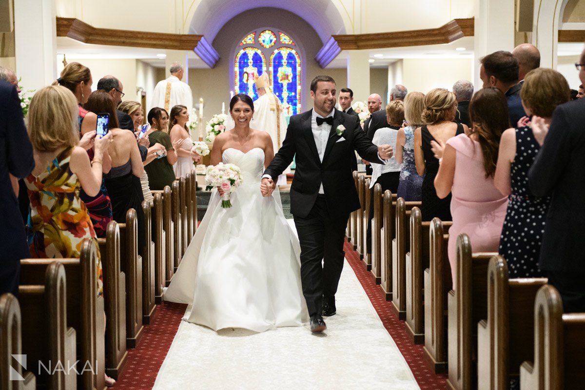 st Mary lake forest wedding photographer church ceremony