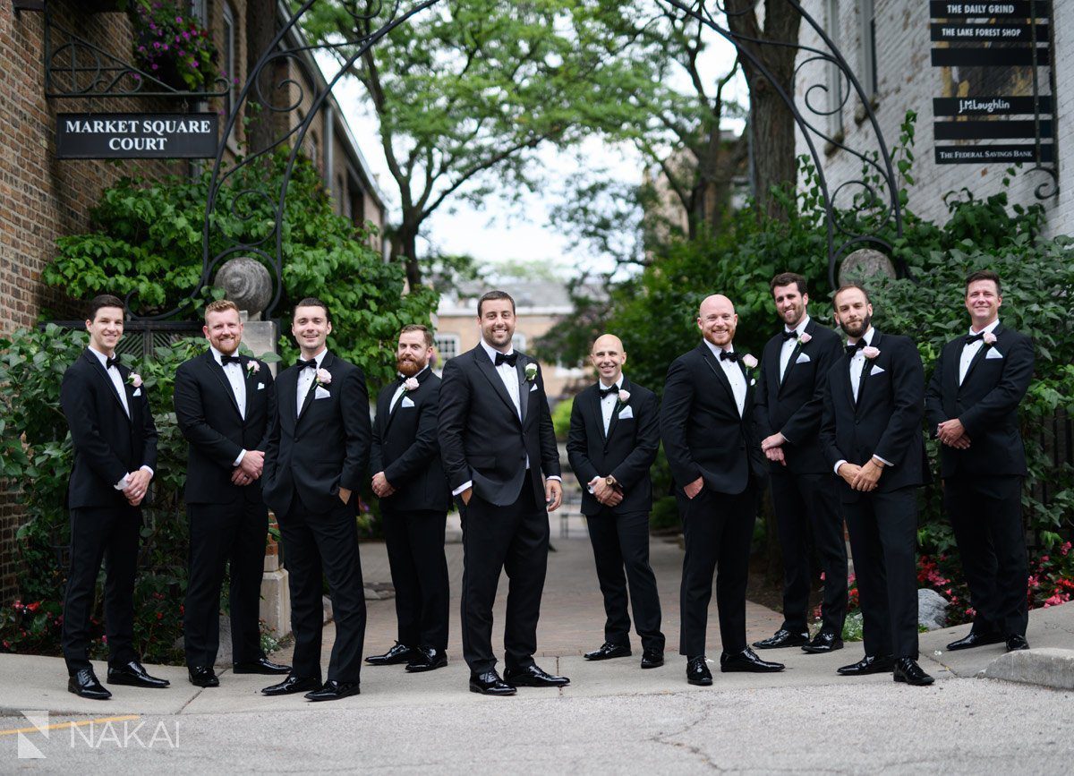 downtown lake forest wedding pictures il market square