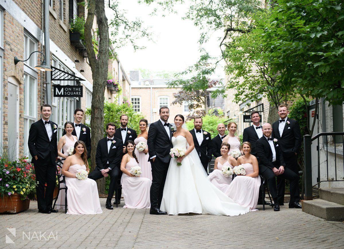 lake forest wedding pictures il downtown market square