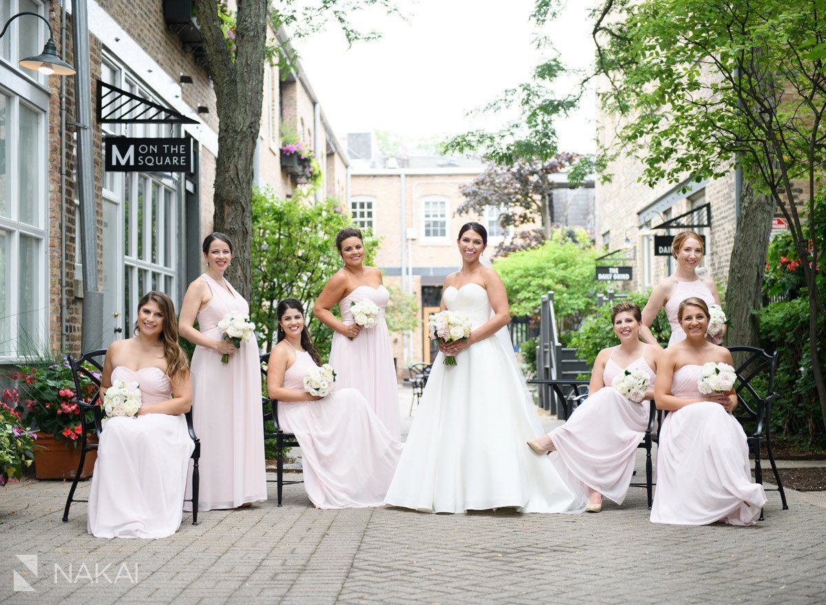 lake forest il wedding photos downtown market square