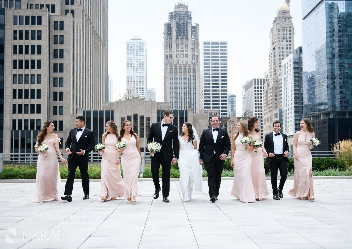 chicago loews downtown wedding pictures bridal party
