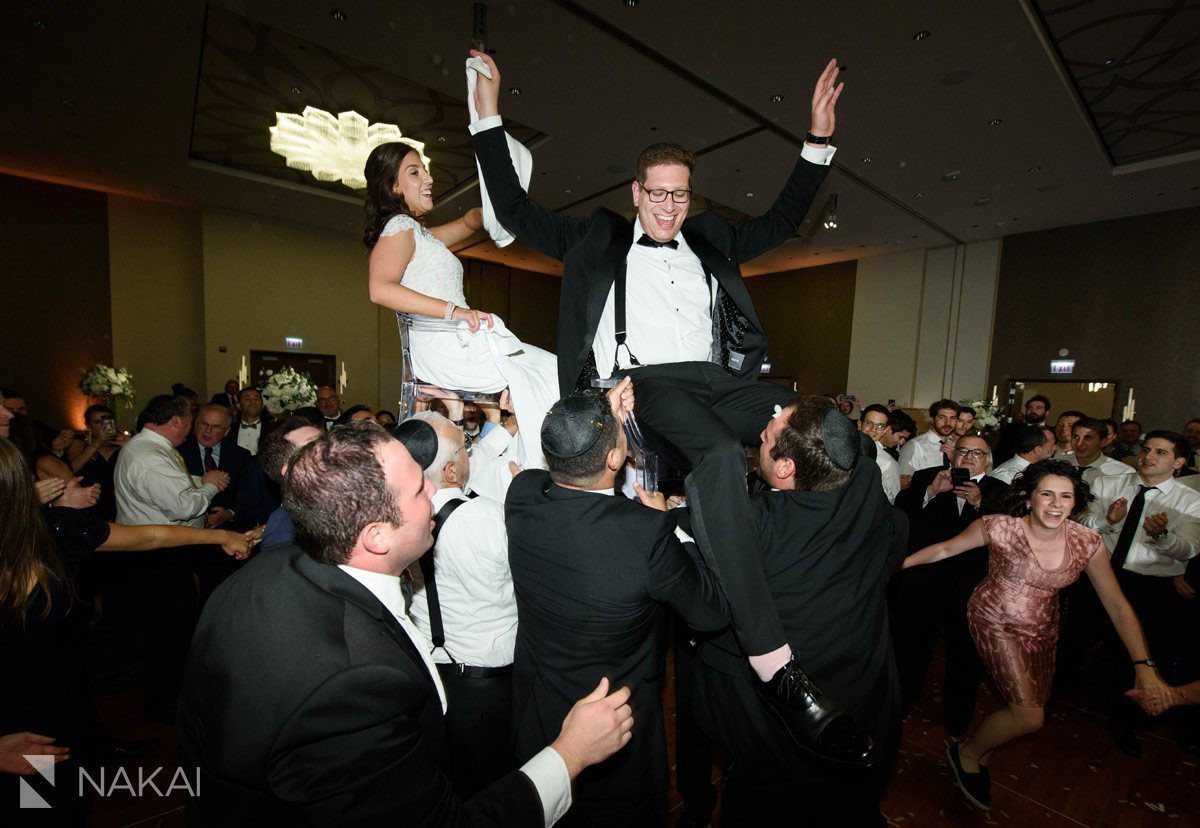 hora dancing jewish wedding photos chicago loews