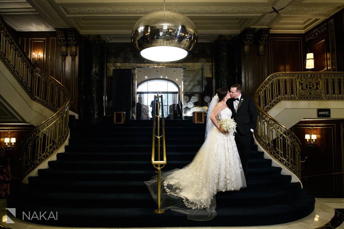 Blackstone chicago wedding photographer bride groom