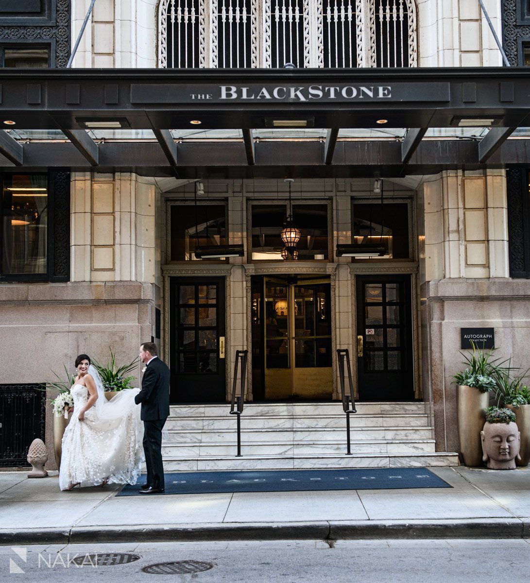 Blackstone chicago wedding photo bride groom