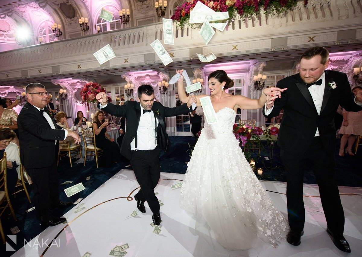 Blackstone chicago wedding reception photos greek dancing