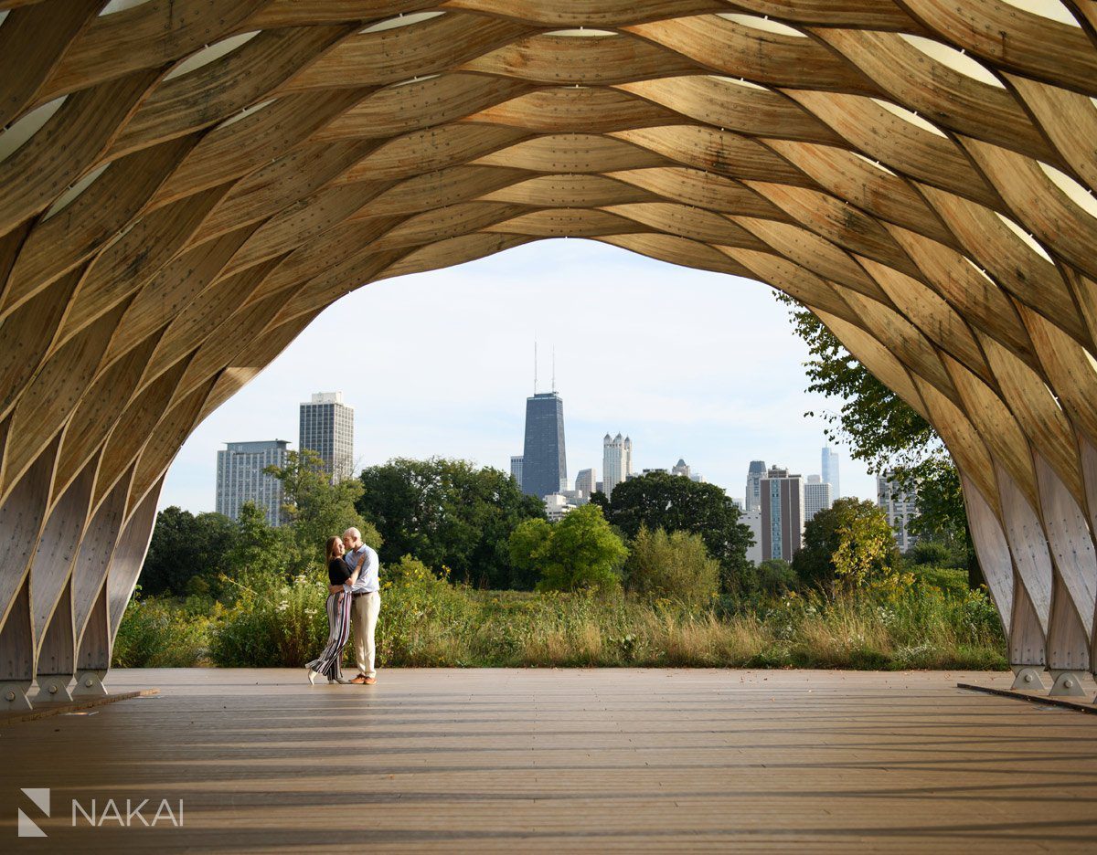 Lincoln park engagement photographer honeycomb south pond